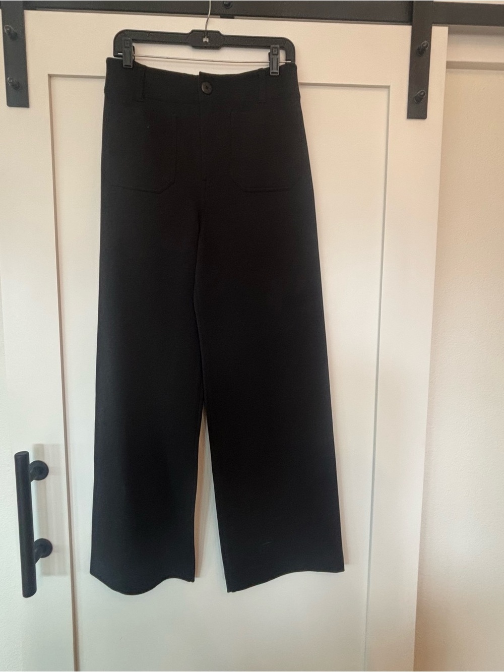 Maeve Colette Wide-Leg Full Length Pant in Black